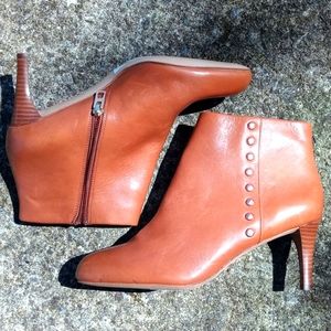 COACH Hickory Leather Bootie | Women Size 7.5 | Tan/Camel